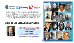 Cantabria celebra el XI D&iacute;a de las Letras de Cantabria Por Pedro Arce
