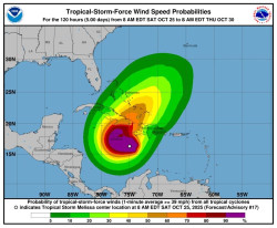 Cuba, Jamaica y La Espa&ntilde;ola se preparan para el impacto de la tormenta `Melissa`, ya convertida en hurac&aacute;n