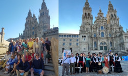 El Centro Gallego de Santander triunfa en su viaje a Santiago de Compostela  Por Pedro Arce