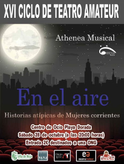 El Ciclo de Teatro Amateur de Noja presenta el s&aacute;bado en el Centro de Ocio Playa Dorada la obra `En el aire`