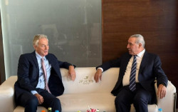 El vicepresidente palestino se re&uacute;ne con Blair para tratar el futuro pol&iacute;tico de Gaza