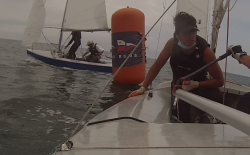 La complicada situaci&oacute;n meteorol&oacute;gica dej&oacute; en blanco la tirada de la Regata Femenina del Snipe Santanderino.