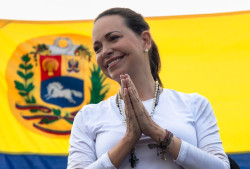 La opositora venezolana Mar&iacute;a Corina Machado, premio Nobel de la Paz 2025