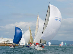 Los cruceros realizaron dos barloventos sotavento en el Abra del Sardinero.