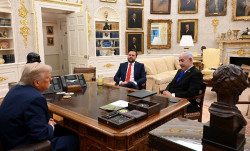 Netanyahu defiende la "presi&oacute;n militar" sobre Gaza en una reuni&oacute;n con Trump "centrada" en liberar a los rehenes