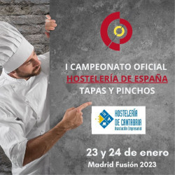 Rub&eacute;n Abascal, del Ibidem, representar&aacute; a Cantabria en I Campeonato de Tapas y Pinchos de Hosteler&iacute;a de Espa&ntilde;a