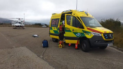  Sucesos.- Trasladan a un hombre de Reinosa al Hospital de Cruces por quemaduras en un accidente laboral