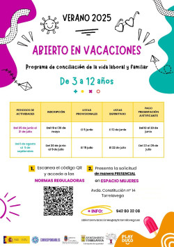 Torrelavega abre el plazo de solicitudes de `Abierto en Vacaciones` para este verano