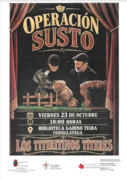 Torrelavega celebra el viernes el D&iacute;a de la Biblioteca con el espect&aacute;culo de t&iacute;teres y cuentacuentos `Operaci&oacute;n Susto`
