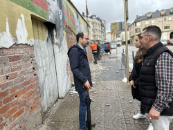 Torrelavega inicia la restauraci&oacute;n del mural de la Pe&ntilde;a Bol&iacute;stica con motivo de su 90 aniversario