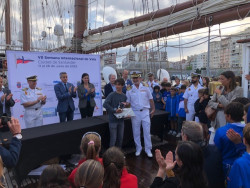 Una entrega de premios en el Juan Sebastian Elcano muy marinera y de gran belleza