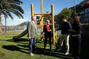 Urrutia inaugura las obras de reforma de dos parques infantiles en Limpias